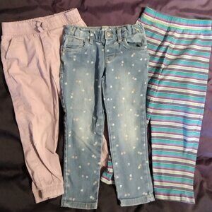 Cute Toddler Girls 3 pants lot